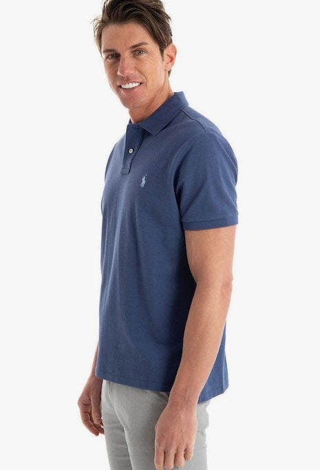 Ralph Lauren Mens Custom Slim Fit Polo - Blue
