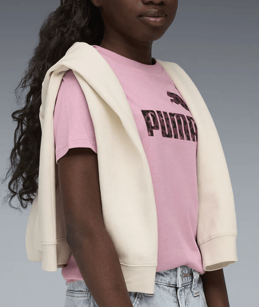 Puma Womens Essential Graphic Animal Graphic Girl Sports Tee