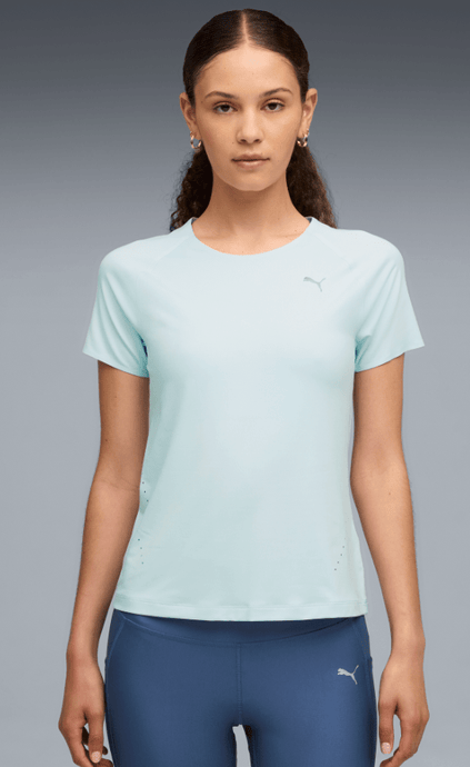 Puma Womens Run Velocity Tee - Sea Glass