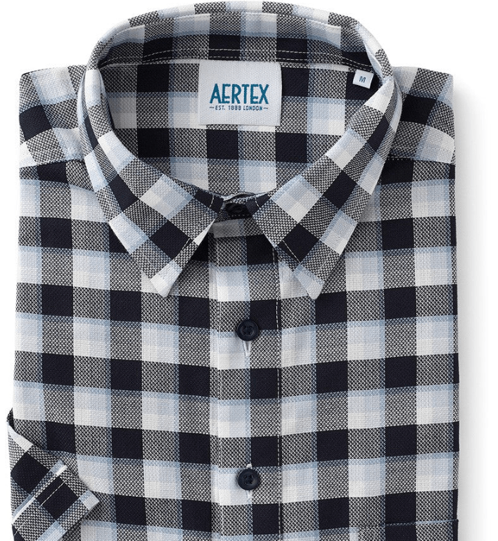 Load image into Gallery viewer, Aertex Mens Somerset FYU190 Cotton Shirt - Navy

