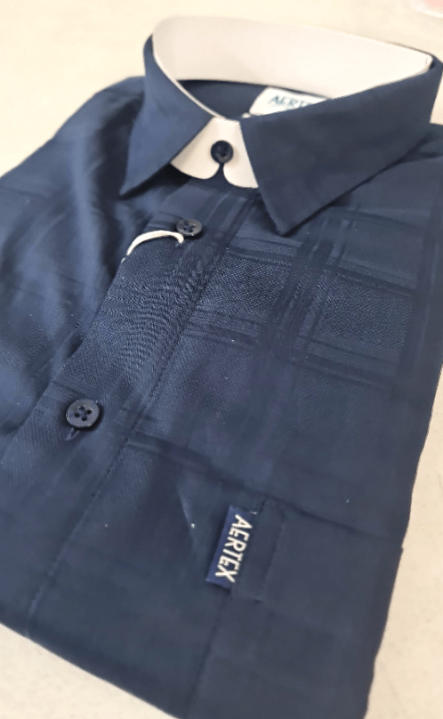 Load image into Gallery viewer, Aertex Mens Somerset FYU182 Cotton Shirt - Navy
