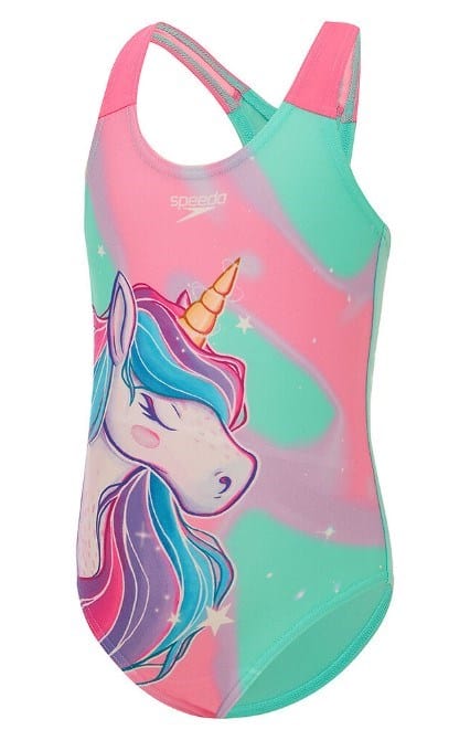 Speedo Girls Placement Swimsuit One Piece
