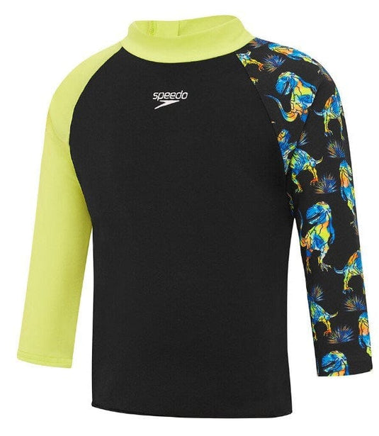 Speedo Boys Dinosaur Long Sleeve Rash Top