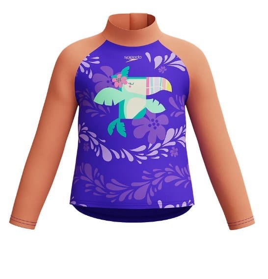 Speedo Girl Digital Long Sleeve Rash Top