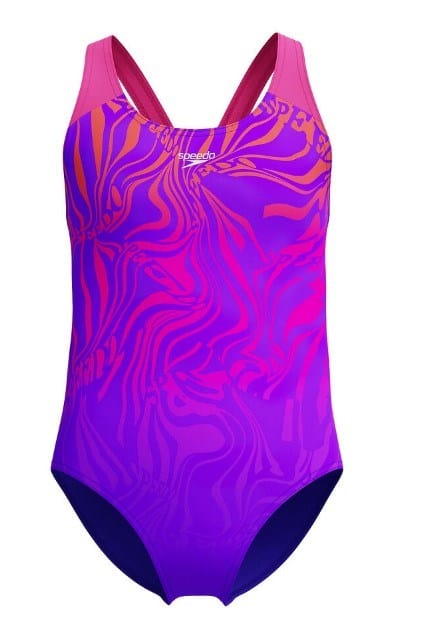 Speedo Girls Digital Placement Splashback One Piece