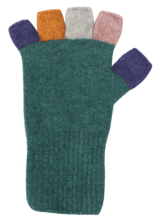Native World Unisex Multi Possum Merino Fingerless Gloves