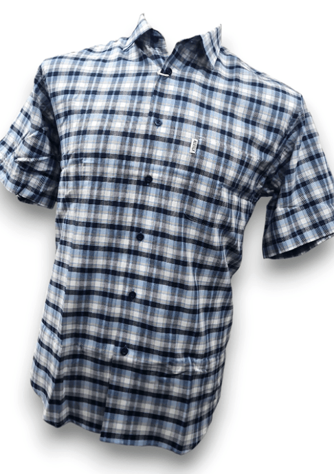 Aertex Mens Somerset FYU189 Cotton Shirt - Blue