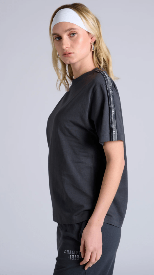 Champion Womens Lux Taping Tee - La Femme Nikita