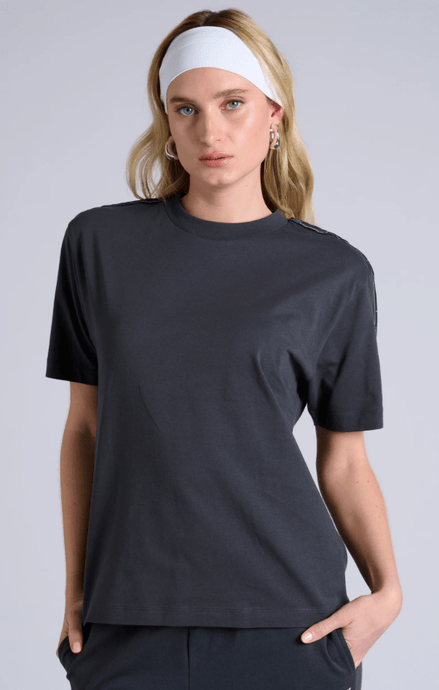 Champion Womens Lux Taping Tee - La Femme Nikita