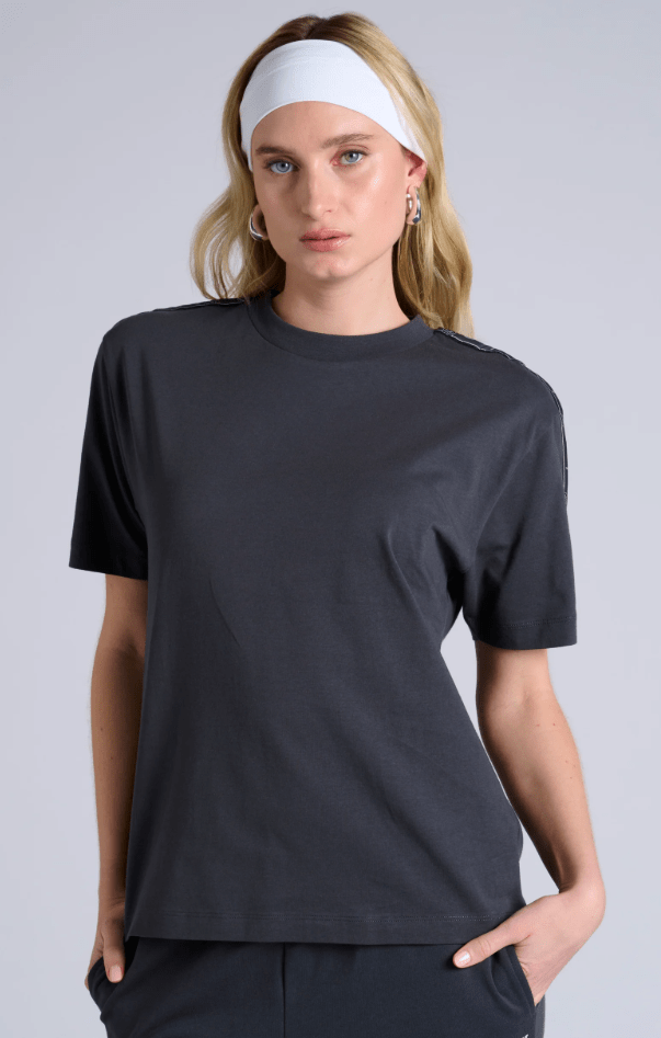 Load image into Gallery viewer, Champion Womens Lux Taping Tee - La Femme Nikita
