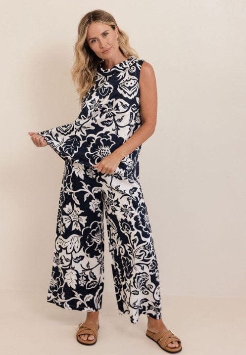 Load image into Gallery viewer, See Saw Womens Linen Palazzo Pants
