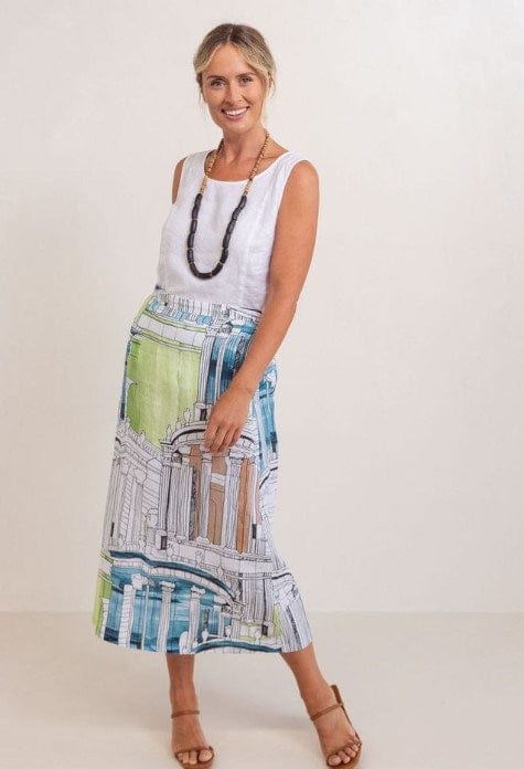 Load image into Gallery viewer, See Saw Womens Linen Line Skirt - Rome
