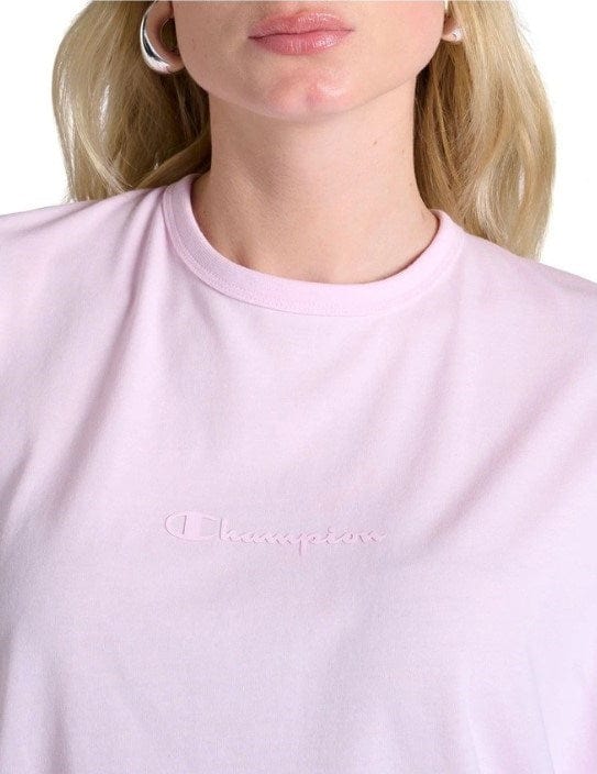 Load image into Gallery viewer, Champion Womens Tonal Short Sleeve Tee - Model Pink
