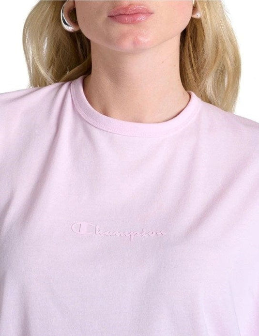Champion Womens Tonal Short Sleeve Tee - Model Pink
