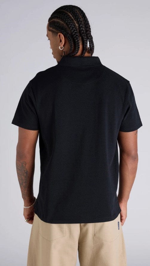 Load image into Gallery viewer, Champion Mens Script Pique Polo Shirt - Black
