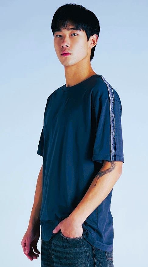 Champion Mens Lux Taping Tee - Deep Royal