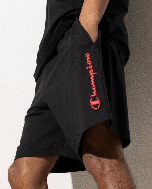 Load image into Gallery viewer, Champion Mens Leg Puff Short - Black
