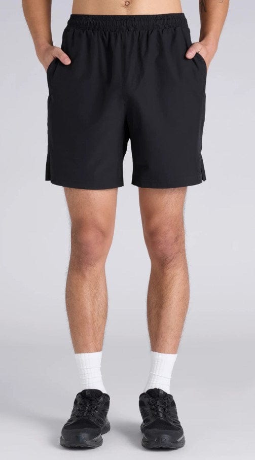 Champion Mens Leg C-FIT Woven Run Short - Black