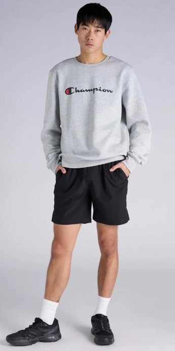 Champion Mens Leg C-FIT Woven Run Short - Black
