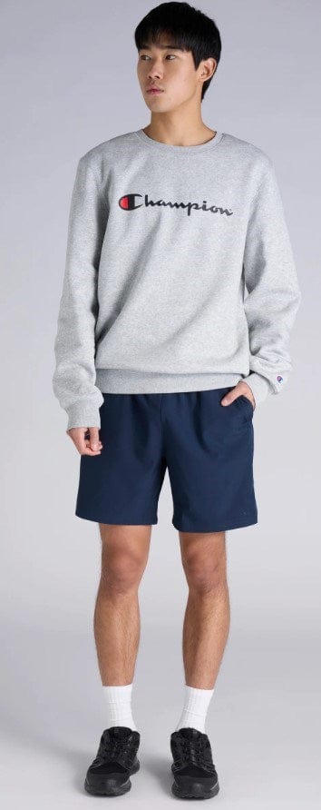 Champion Mens Leg C-FIT Woven Run Short - Navy