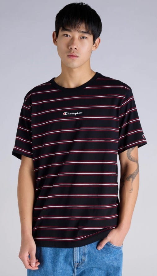 Champion Mens Script Stripe Tee