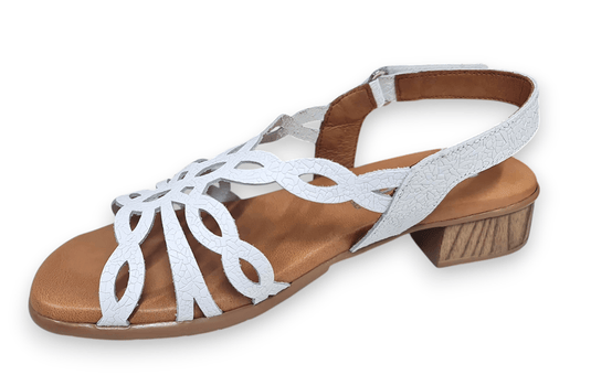 Zeta Womens Hart Sandals - White