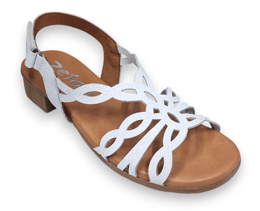 Zeta Womens Hart Sandals - White