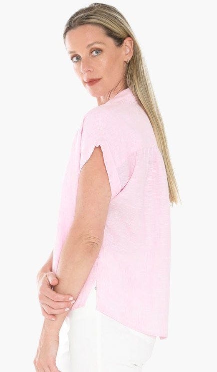 Jump Womens Gather Short Sleeve Shirt