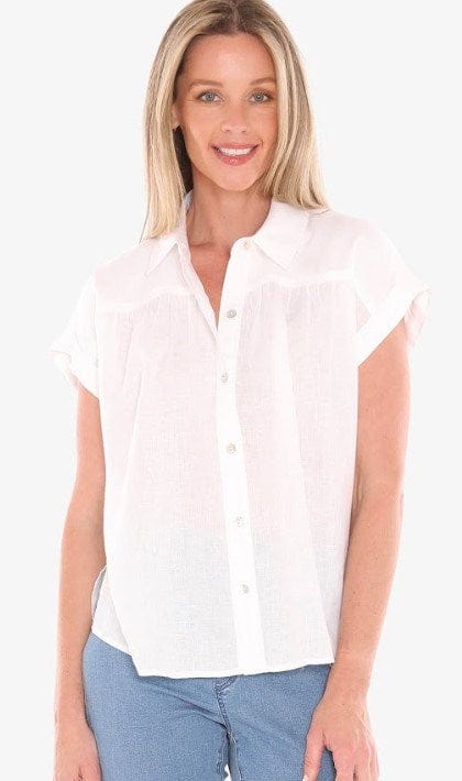 Load image into Gallery viewer, Jump Womens Gather Short Sleeve Shirt
