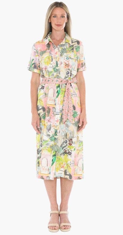 Load image into Gallery viewer, Jump Tiger Island Tie Dress
