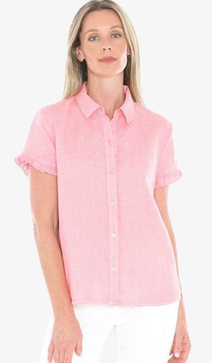 Jump Womens Pigment Ruffle Shirt