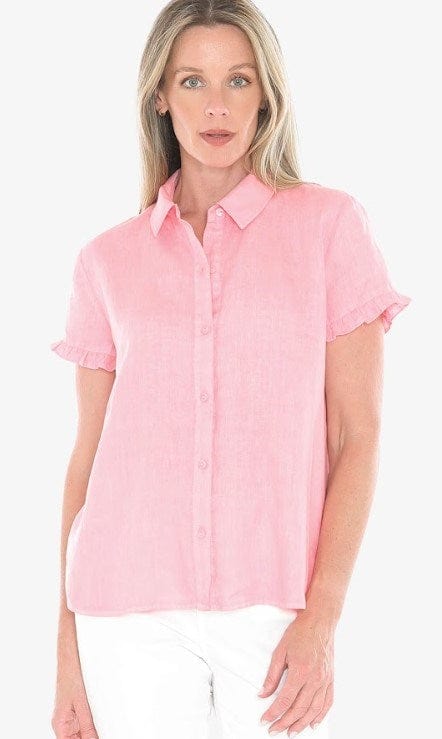 Load image into Gallery viewer, Jump Womens Pigment Ruffle Shirt
