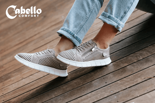 Cabello Comfort Womens EG17 Casual Shoes -Taupe