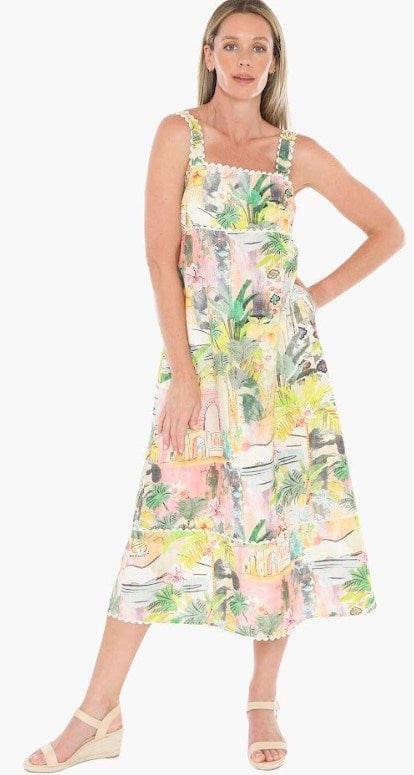 Load image into Gallery viewer, Jump Womens Tiger Island Ric-Rac Dress
