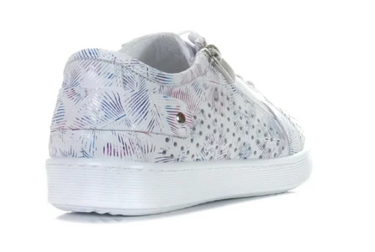 Cabello Comfort Womens EG17P Casual Shoes - White Print