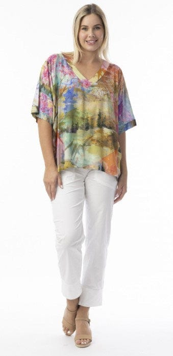 Orientique Womens Digital Top Boxy -Scenic