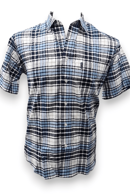 Aertex Mens Somerset FYU192 Cotton Shirt - Blue