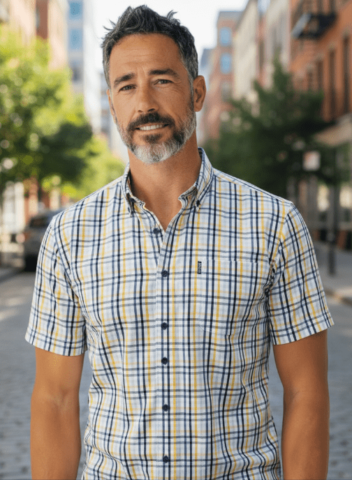 Load image into Gallery viewer, Aertex Mens Somerset FYU184 Cotton Shirt - Yellow
