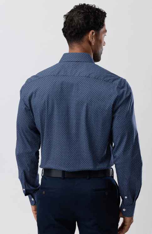 Load image into Gallery viewer, Brooksfield Mens Cotton Stretch Performance Plus Size Shirt - Navy
