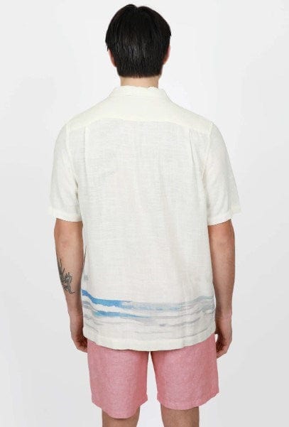 James Harper Mens Short Sleeve Linen Shirt