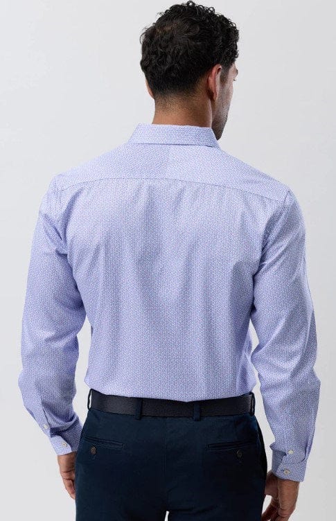 Load image into Gallery viewer, Brooksfield Mens Luxe Print Slim Fit Busines Shirt - Lilac
