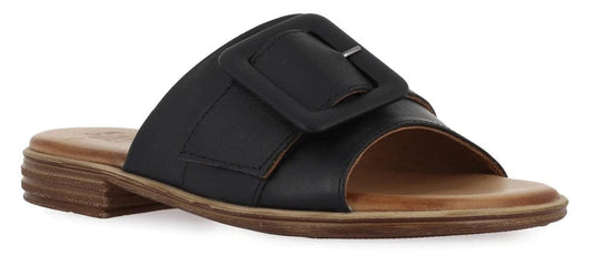Sala Womens Miley Slides - Black