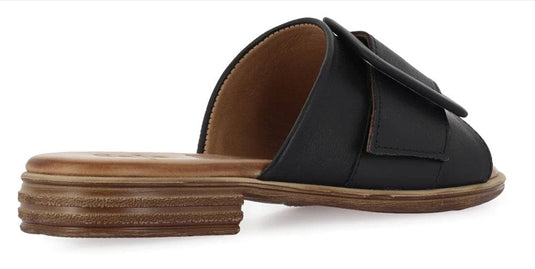 Sala Womens Miley Slides - Black
