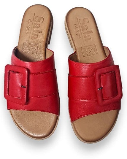 Load image into Gallery viewer, Sala Womens Miley Slides - Blood Red
