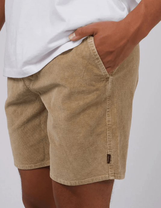 Silent Theory Mens Cord Short - Tan