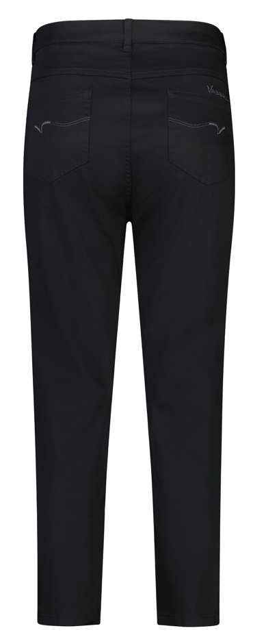 Load image into Gallery viewer, Vassalli Womens Skinny Leg 7/8 Length Lightweight Pant - Black
