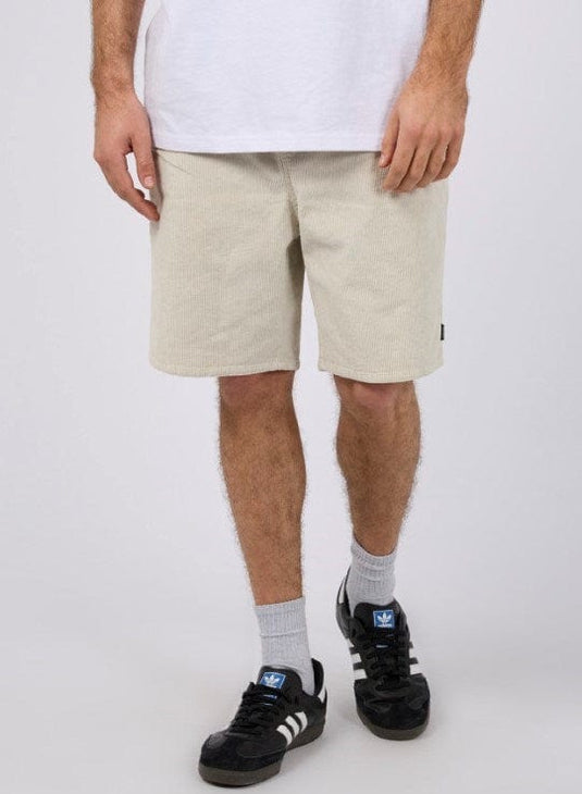 Silent Theory Mens Cord Short - Chalk