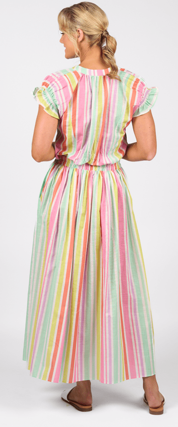 Load image into Gallery viewer, Vassalli Womens Elastic Waist Maxi Skirt - Cabana
