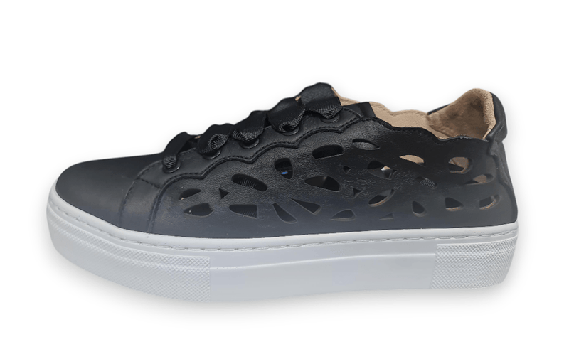 Load image into Gallery viewer, Wave Womens Leather Upper Black Shoes
