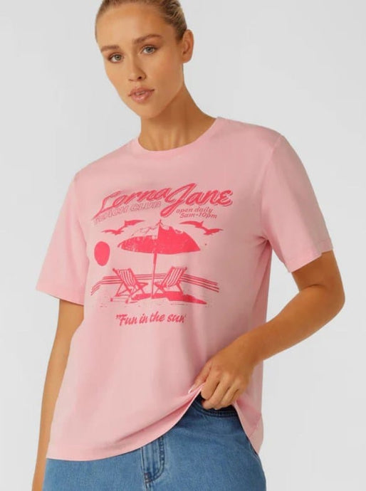 Lorna Jane Womens Beach Club Washed Relaxed T-Shirt